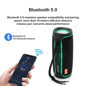 Bluetooth Speaker Wireless Waterproof Outdoor Stereo Bass USB/TF/FM Radio LOUD Rieworkes