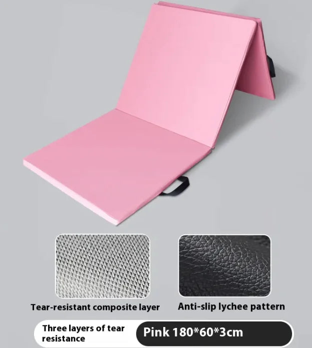 Three Fold Gymnastic Mat Men And Women Training Sit-up Mat Home Non-slip Thick Yoga Exercise Mat Rieworkes