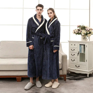 Winter Couple Pajamas and Bathrobe Set for Women Mimarta