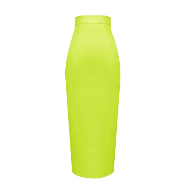 Elegant High Waist Mid-Length Bandage Skirt Mimarta