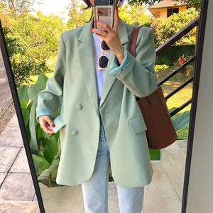Elegant Loose Fit Lazy Suit Jacket Mimarta