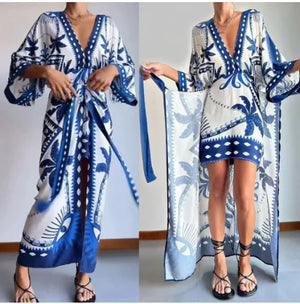 Five-quarter Sleeve Positioning Loose Dress Women Rieworkes