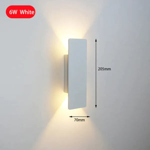 Modern 6W LED Indoor Wall Lamp for Bedroom and Living Room Rieworkes