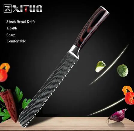 Carpenter's Special Set 6-piece Set 8-piece Set Knife Chef Knife Kitchen Knife Cooking Rieworkes