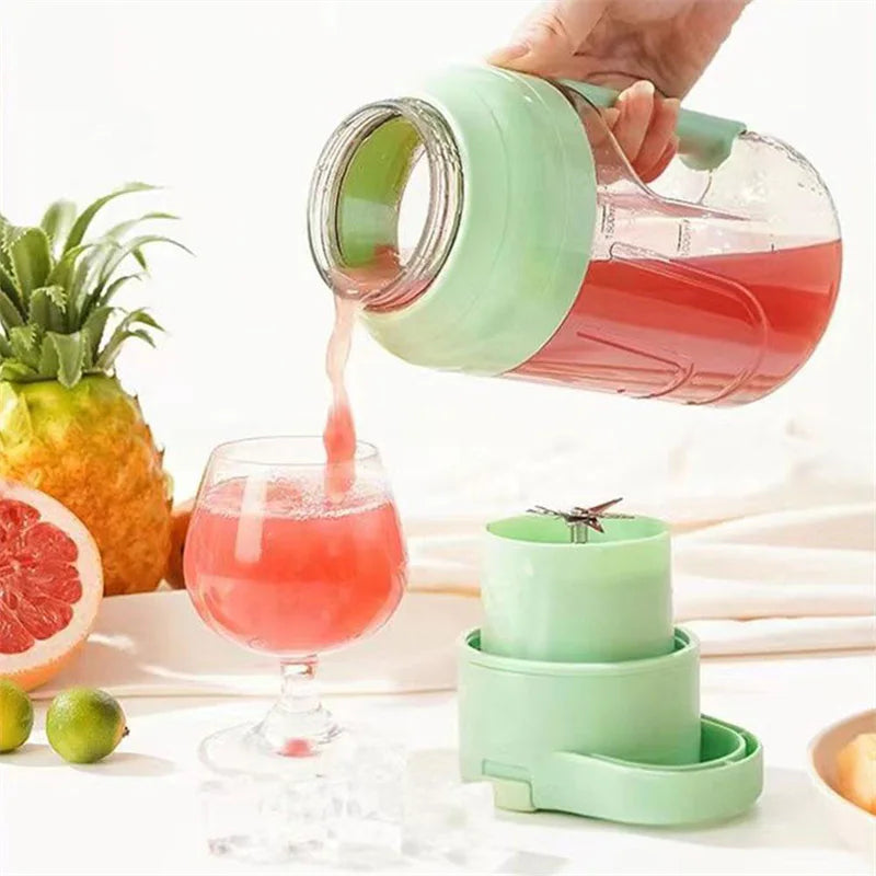 Electric Juicer Portable Large Capacity 1500ml Juice USB Rechargeable Rieworkes