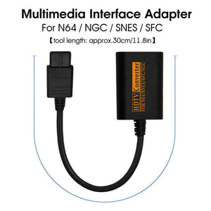 N64 To HDMI Converter Adapter HD Link Cable For Nintendo Gamecube Super NES SNES Rieworkes