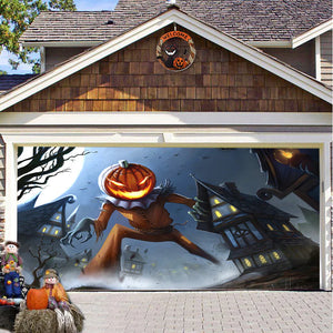 Halloween Misty Forest Garage Door Banner Rieworkes