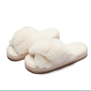 Winter Luxury Fur Slippers Rieworkes