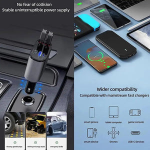 Retractable Car Charger Rieworkes