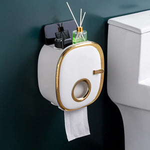 Wall-Mounted Tissue Box for Bathroom Storage Shelf Mimarta