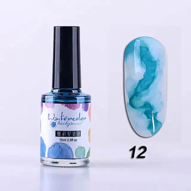 Watercolor Nail Ink Rieworkes
