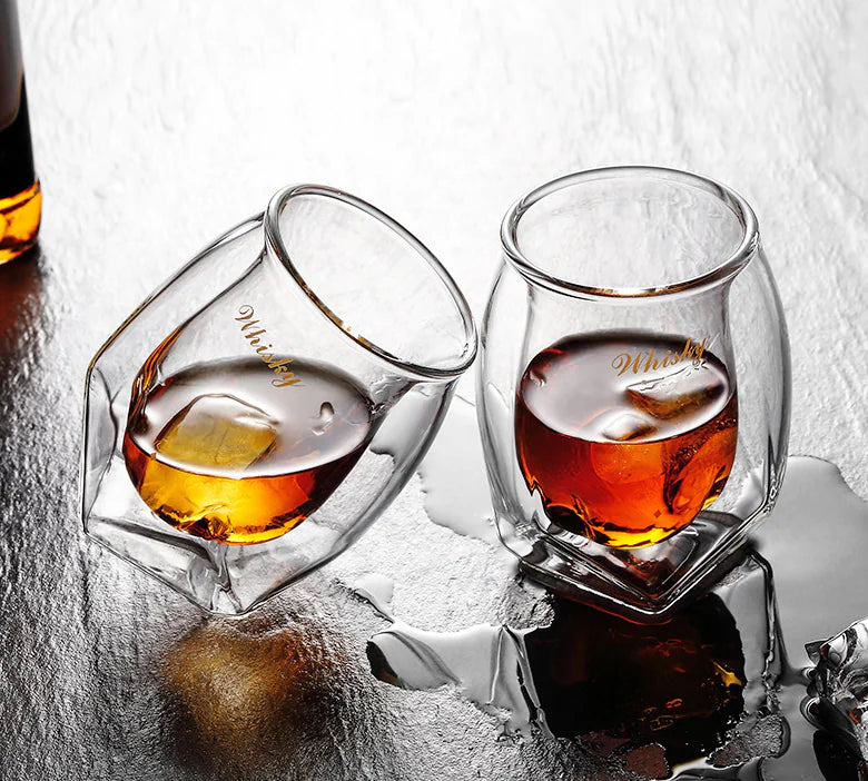 Whiskey Glasses - Set of Glass Drinkware Mimarta
