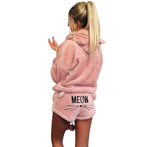 Meow Hoodie PJ's set Rieworkes