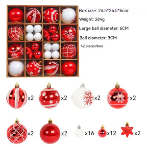 Colorful Christmas Ornament Ball Set Rieworkes