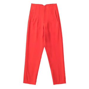 Chic Office Lady Straight Pants Rieworkes