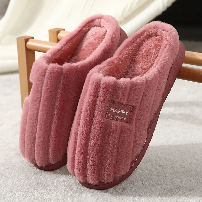 Cozy Cotton Plush Slippers for Home Use Mimarta