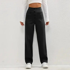 High- Waisted Casual Pants Rieworkes