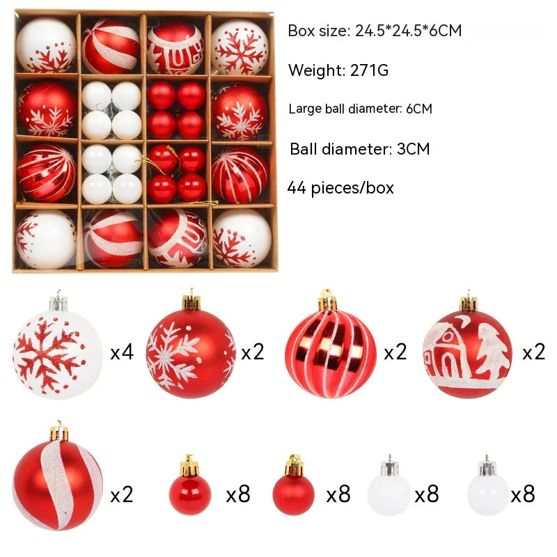 Colorful Christmas Ornament Ball Set Rieworkes