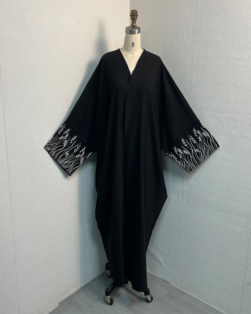 Arab Embroidery Embroidery Outerwear Abaya Robe Mimarta