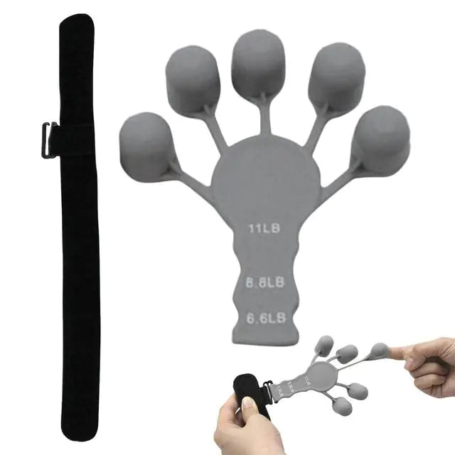 Silicone Grip Strengthener - Finger Exerciser for Gym Fitness and Training Rieworkes