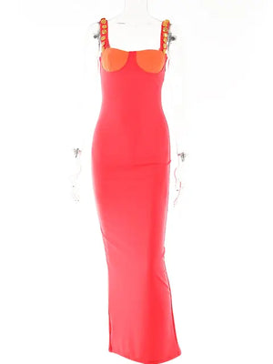 Elegant Strapless Sexy Bodycon Maxi Dress Rieworkes
