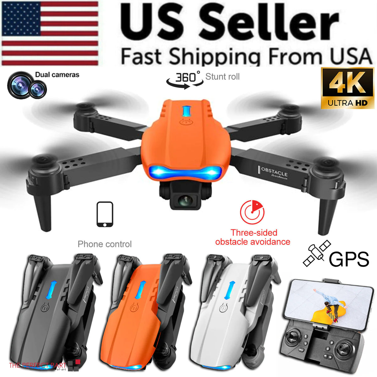 Drones Quadcopter 5G 4K GPS Drone X Pro with HD Dual Camera WiFi FPV Foldable RC Rieworkes