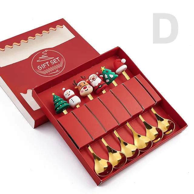 Christmas Cutlery Set: Festive Spoon and Fork Rieworkes