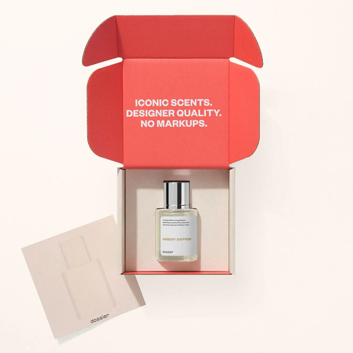 Dossier - Eau de Parfum - Ambery Saffron - Inspired by MFK's B.accarat R.ouge 5.40 - Perfume Luxury - Pure Infused - Paraben Free - Vegan - For Women Men Unisex - Fragrance (100 ml) 3.4 Fl Oz (Pack of 1) Rieworkes