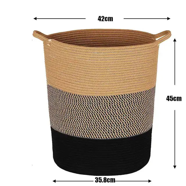Thick Heavy Cotton Rope Laundry Bucket Rieworkes