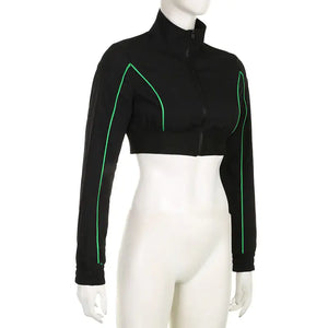 Cropped Zipper Jacket Rieworkes