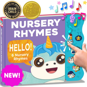 Nursery Rhymes & Learning Toys for Toddlers 1-3 1 Year Old Toys Nursery Rhyme Books Montessori Gifts Interactive Sound Books Talking Song Books & Musical Books for Boys & Girls Educational Toys Mimarta