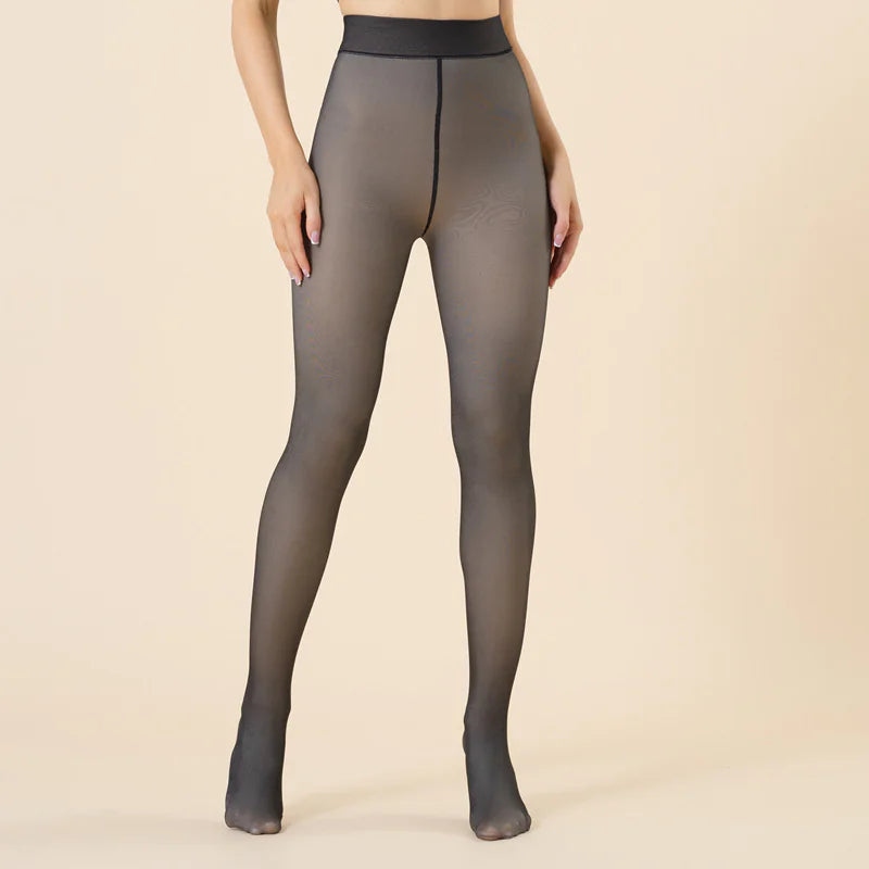 Women's Transparent Pantyhose One line crotch women tights Rieworkes