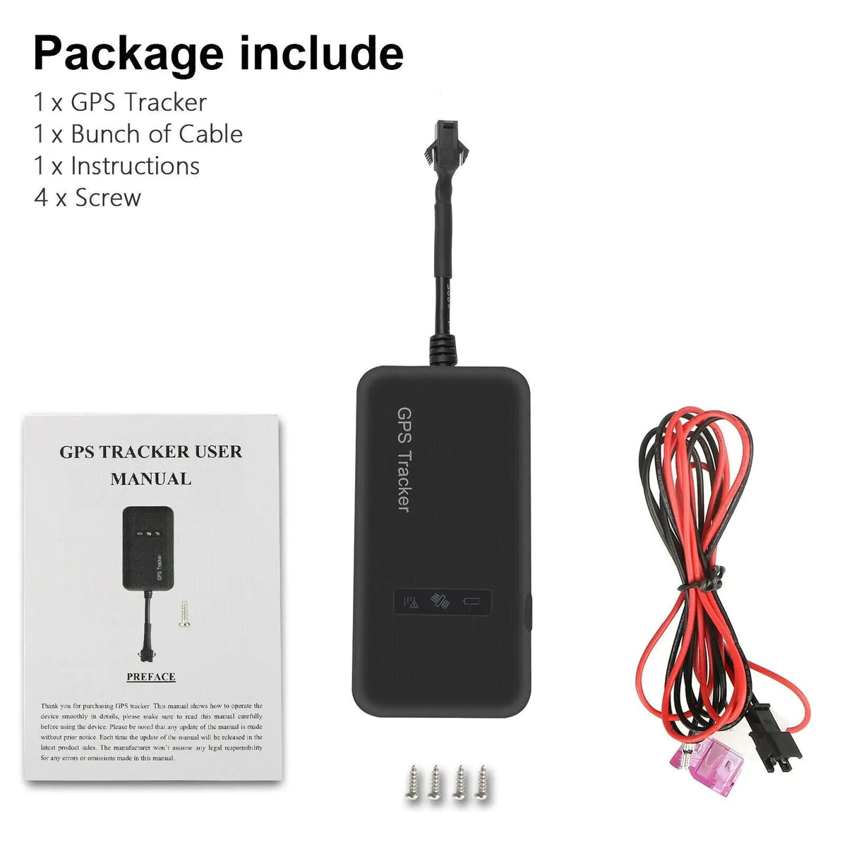 Real Time GPS Tracker Tracking Locator Device GPRS GSM Car/Motorcycle Anti Theft Rieworkes