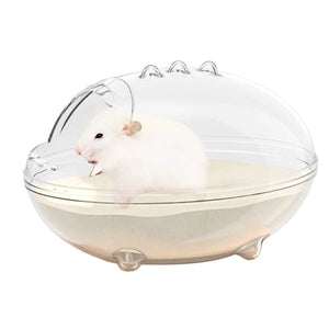 TOKAYIFE Hamster Sand Bath Pet Bath Hamster Toilet Sand Bathroom Container Small Animal Sauna Sandpit for Syrian Dwarf Hamster Gerbil Rat Chipmunk (S 5.3 * 3.8 * 3.3 inch) Mimarta