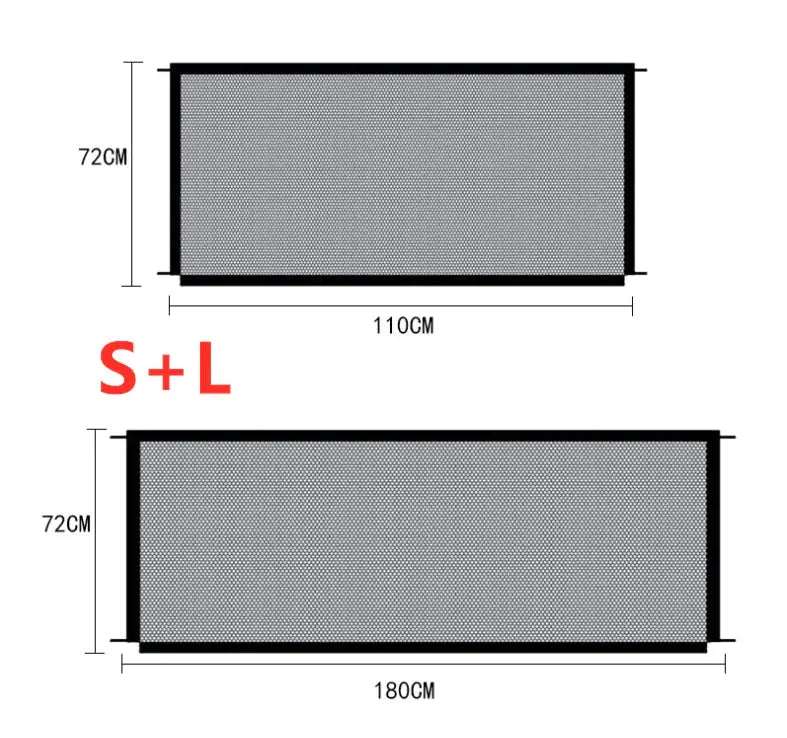 Black Foldable Protection Pet Safety Gate Rieworkes