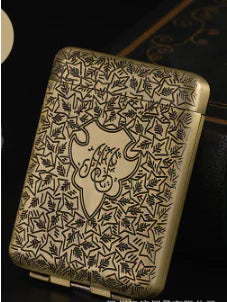 Luxury Vintage Engraved Cigarette Case for 16/20 Cigarettes Mimarta