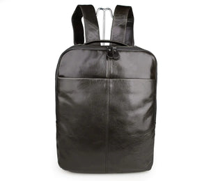 Top Layer Leather Computer Backpack Mimarta