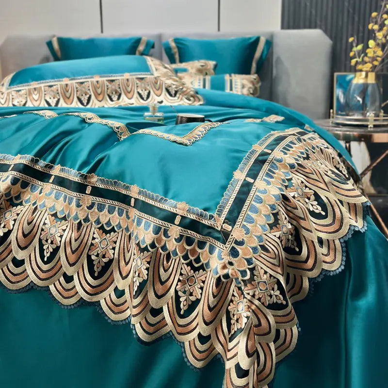 Luxury Belle Series Silk Cotton Bedding Set (4 Pieces) Mimarta