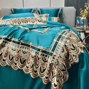 Luxury Belle Series Silk Cotton Bedding Set (4 Pieces) Mimarta