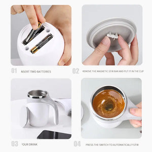 Automatic Self Stirring Magnetic Mug Rieworkes