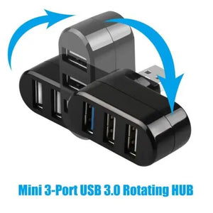High Speed 3 Port USB 3.0 Multi HUB Splitter Expansion Desktop PC Laptop Adapter Rieworkes