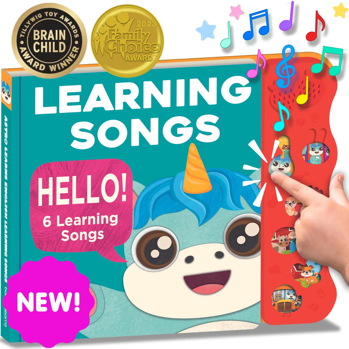 Learning Songs Musical Books For Toddlers 1-3 Astro Learns English Singing Books Talking Books & Sound Books Toddler Interactive Toys Learning Toys For 1 Year Old Nursery Rhymes Educational Toys Mimarta