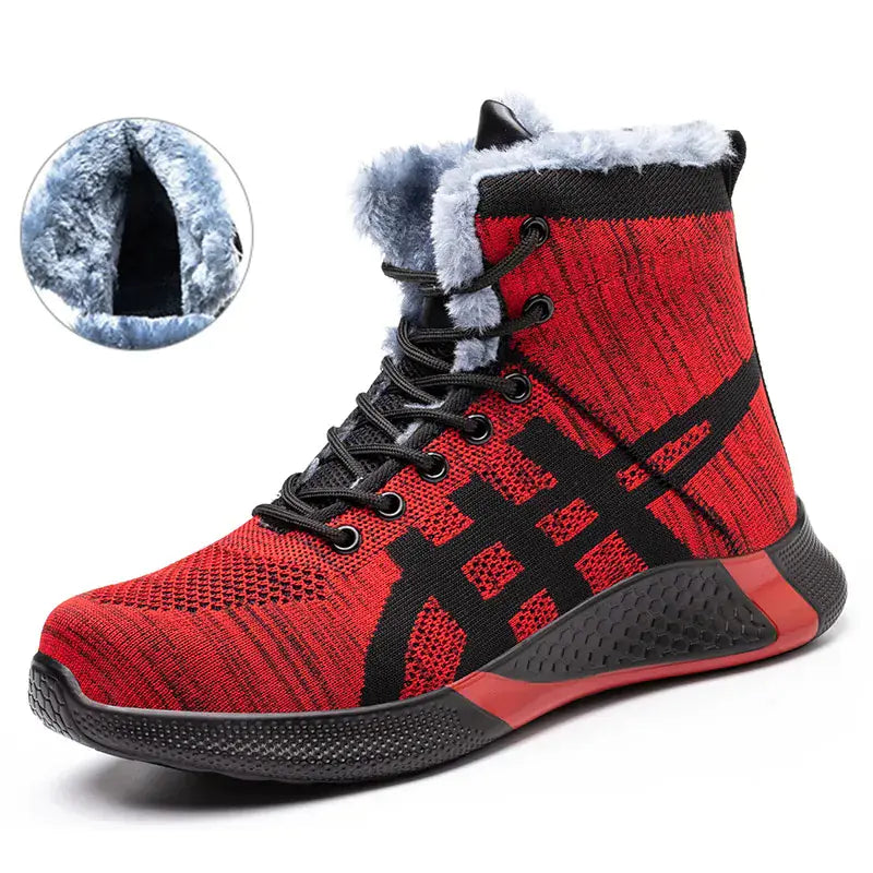 Men's Winter Plush Safety Work Boots - Warm &amp; Breathable Mimarta