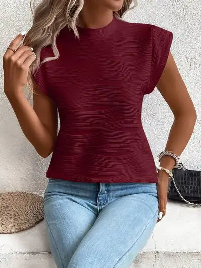 Terri Cap Sleeve Shirt- Rieworkes