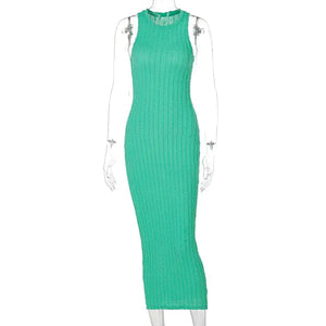 Summer Dresses Knitted Tank Long Sweater Rieworkes