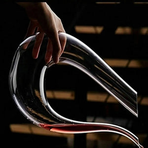 Crystal U-shaped 1500ml Wine Decanter Rieworkes