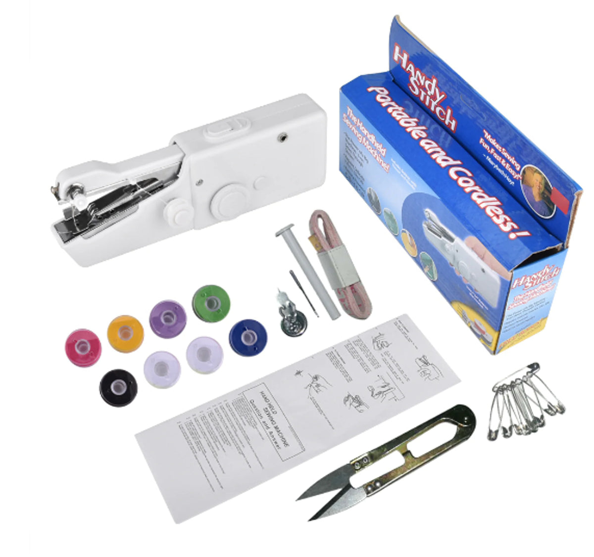 Handheld Sewing Machine Cordless Portable Electric Stitching Device Rieworkes