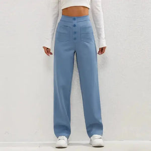 High- Waisted Casual Pants Rieworkes