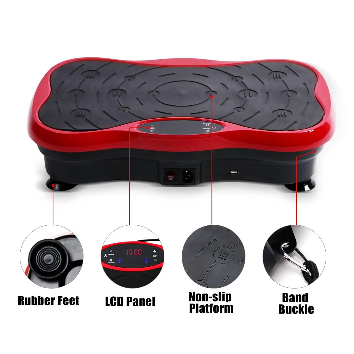 Exercise Fitness Vibration Machine Trainer Plate Platform Rieworkes