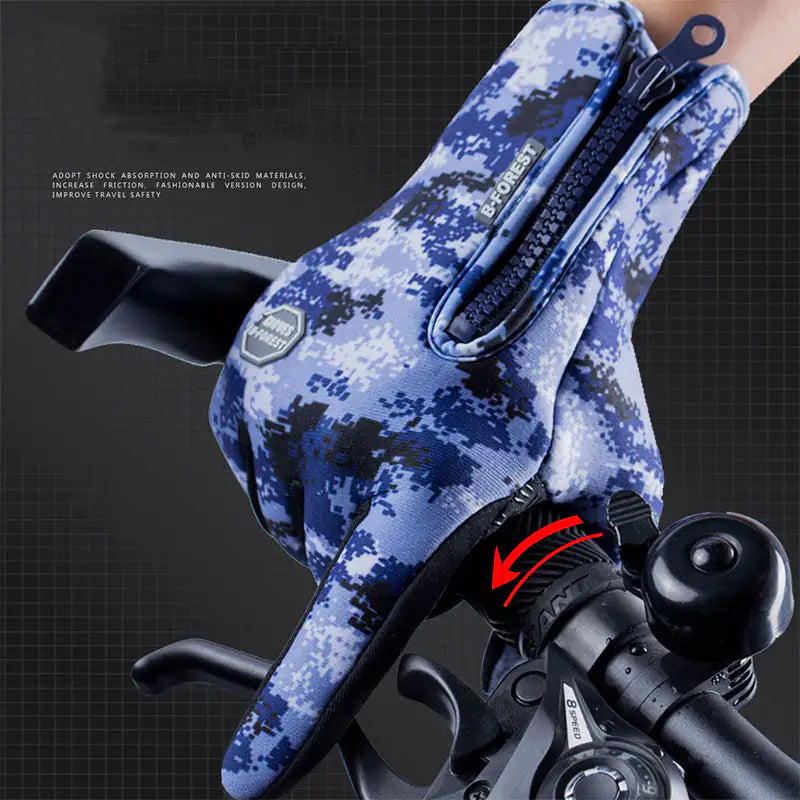 Winter Gloves Touch Screen Riding Motorcycle Sliding Waterproof Sports Gloves With Fleece Mimarta